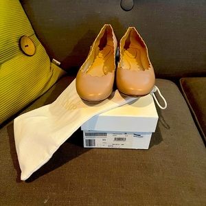 Worn once Chloe scalloped flats - Women’s 8.5 with original box and bag